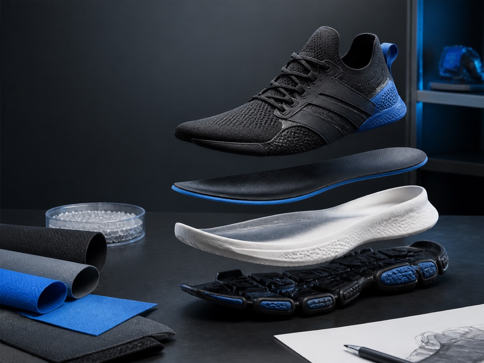 Application of TPE in sports footwear materials