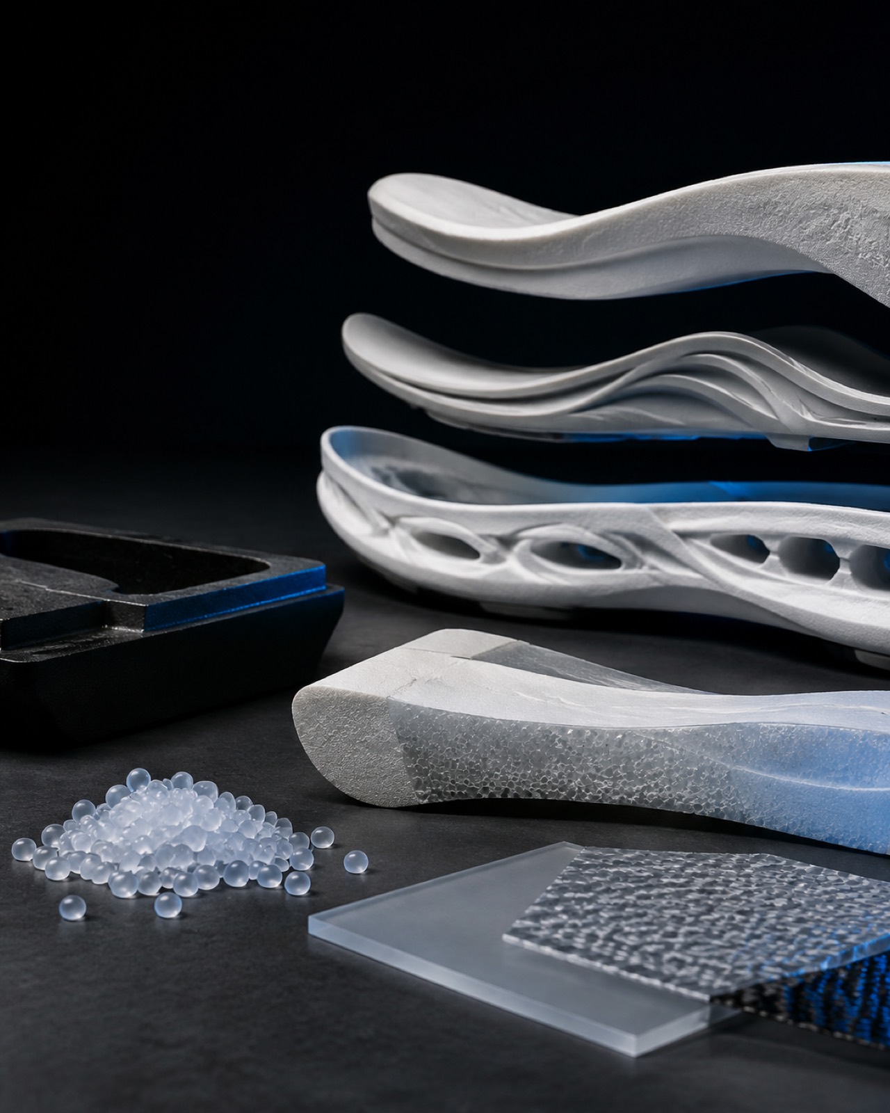 Application of foamed TPE in the midsole of sneakers