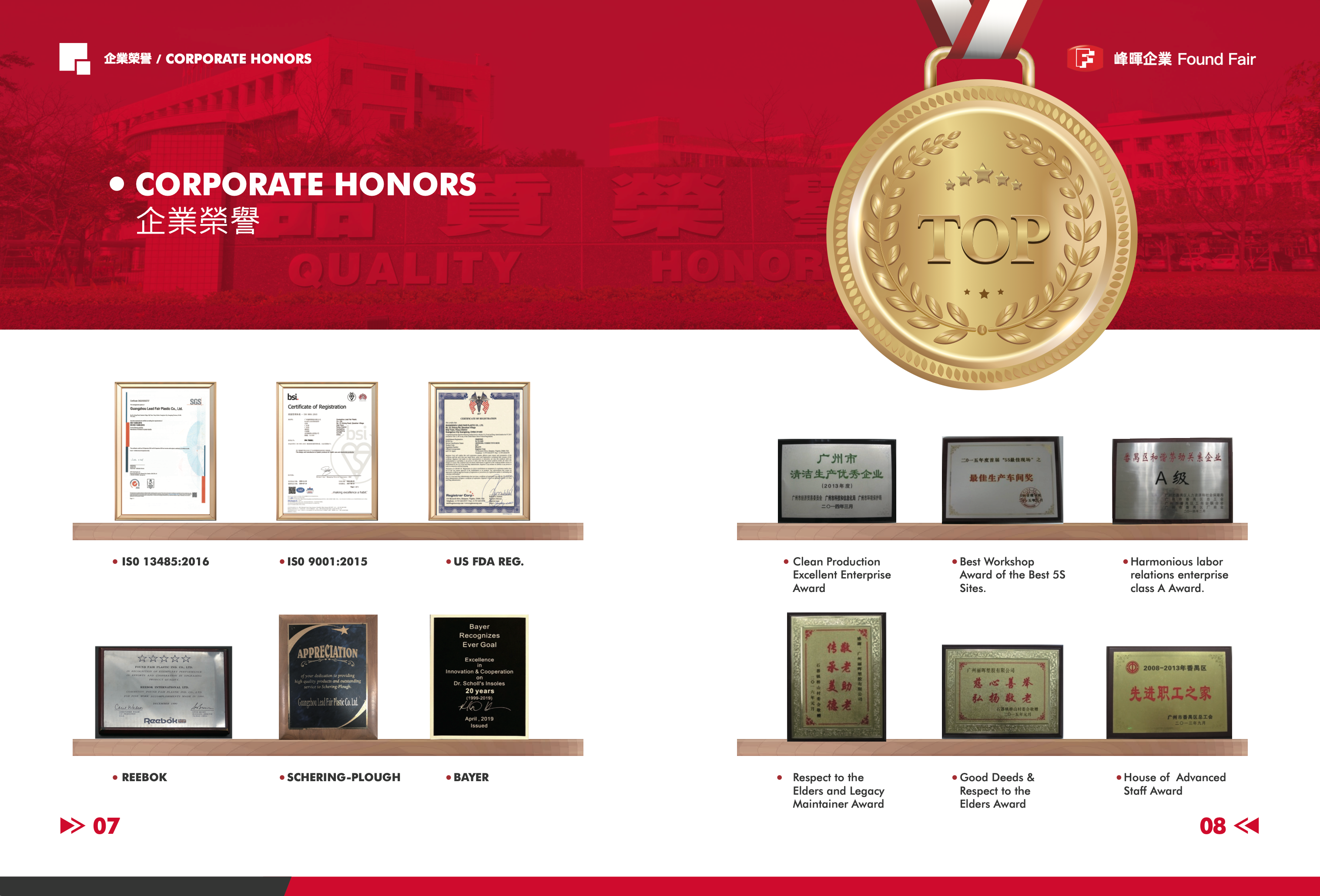 Found Fair corporate honors