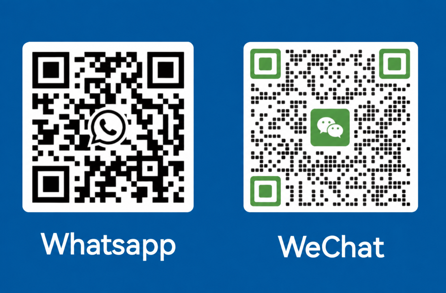 WhatsApp Contact WeChat 2D