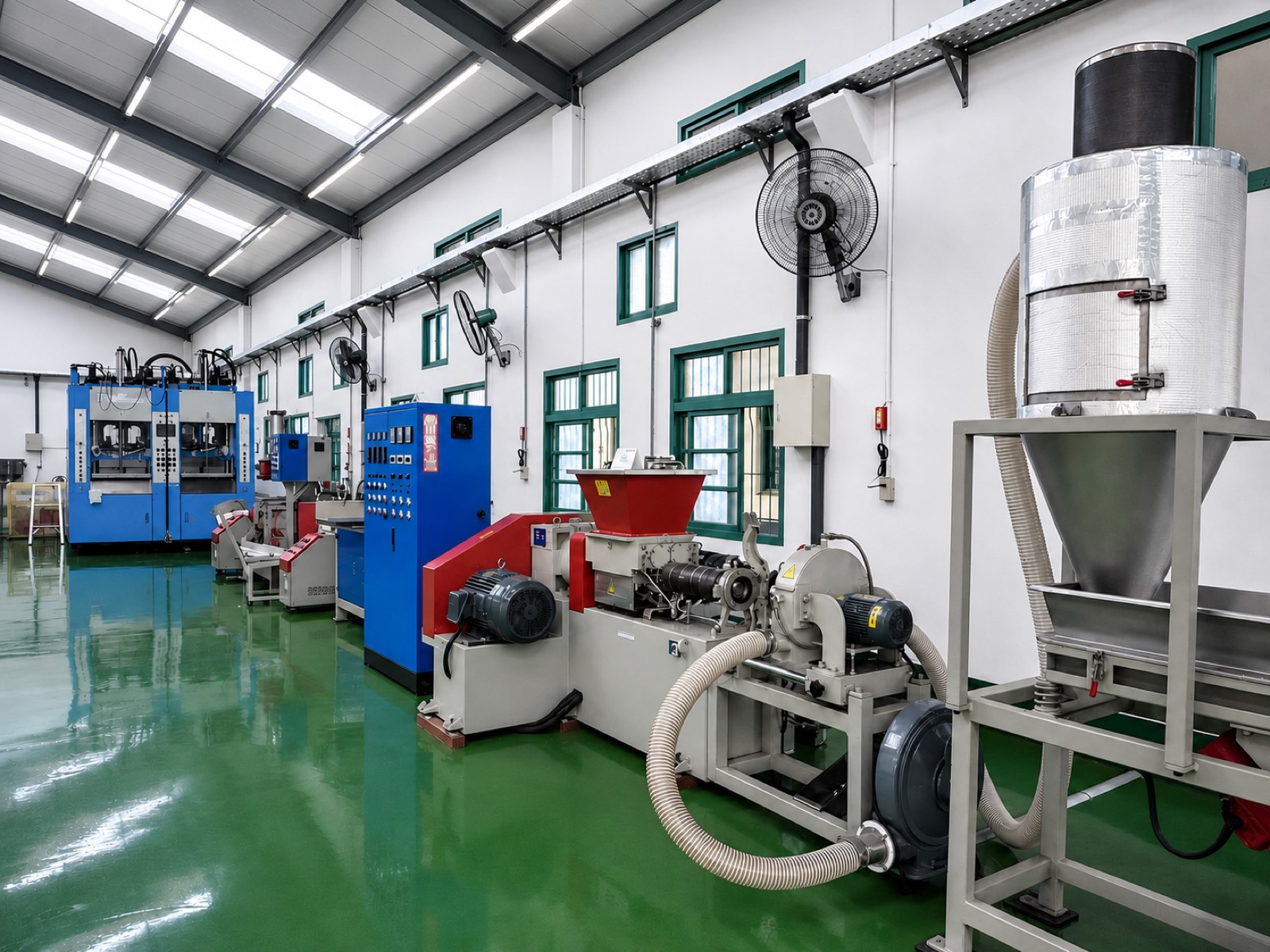 TPE material mixing and production workshop
