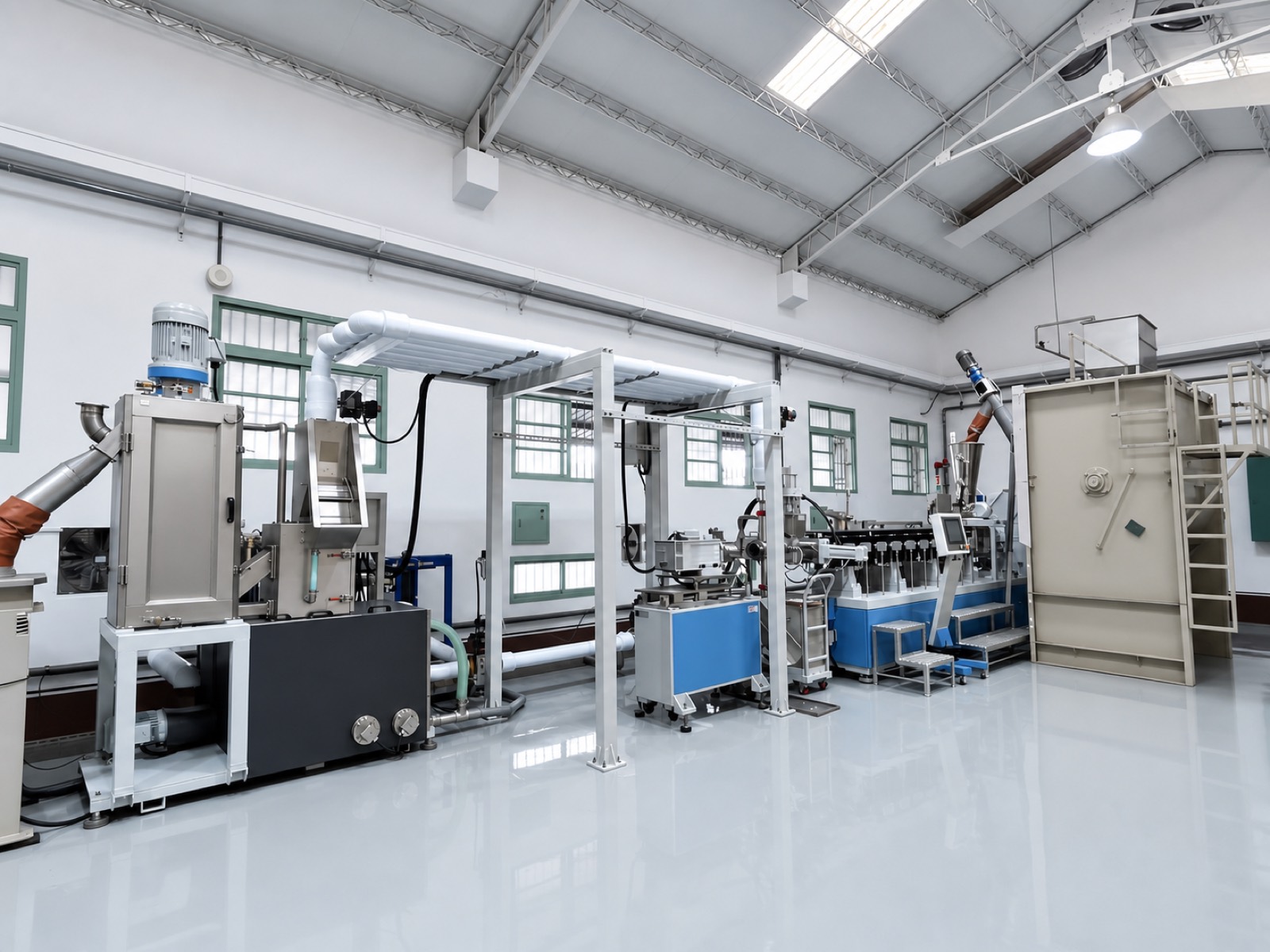 TPE Material Production Unit and Cleaning Workshop